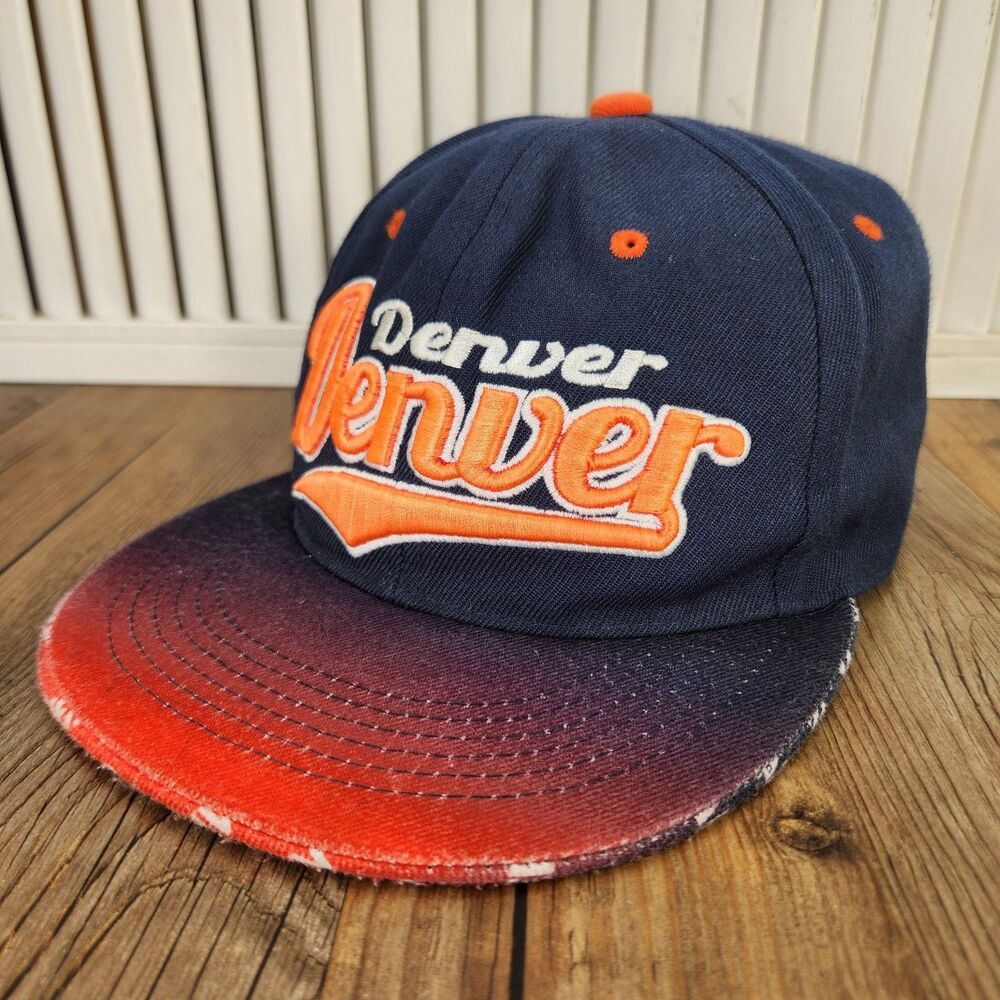 Denver Broncos Leader of the Game Snapback Hat Navy Orange NFL Team Ball Cap